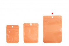 Plastične kesice 105x150 mm u više boja, sa zip zatvaranjem, providnom prednjom stranom i mogućnošću termo zatvaranja – 100 kom