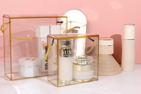 Plastična providna poklon kutija - torbica 140x75x140 mm sa ručkom - 12 kom-grupa_slika