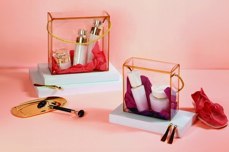 Plastična providna poklon kutija - torbica 140x75x140 mm sa ručkom - 12 kom-grupa_slika