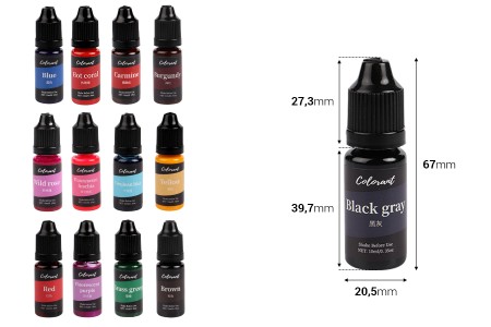 Tečna boja 10 mL za sveće u raznim bojama-dimenzije_slike