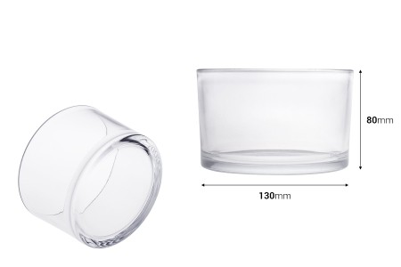 Staklena cilindrična teglica 130x80 mm-2
