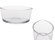 Staklena posuda 800mL u obliku gondole za sveće