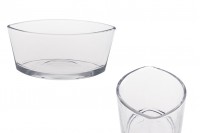 Staklena posuda 800mL u obliku gondole za sveće