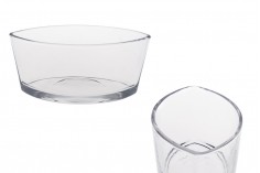 Staklena posuda 800mL u obliku gondole za sveće