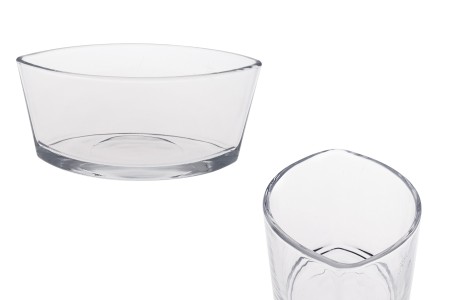 Staklena posuda 800mL u obliku gondole za sveće-1
