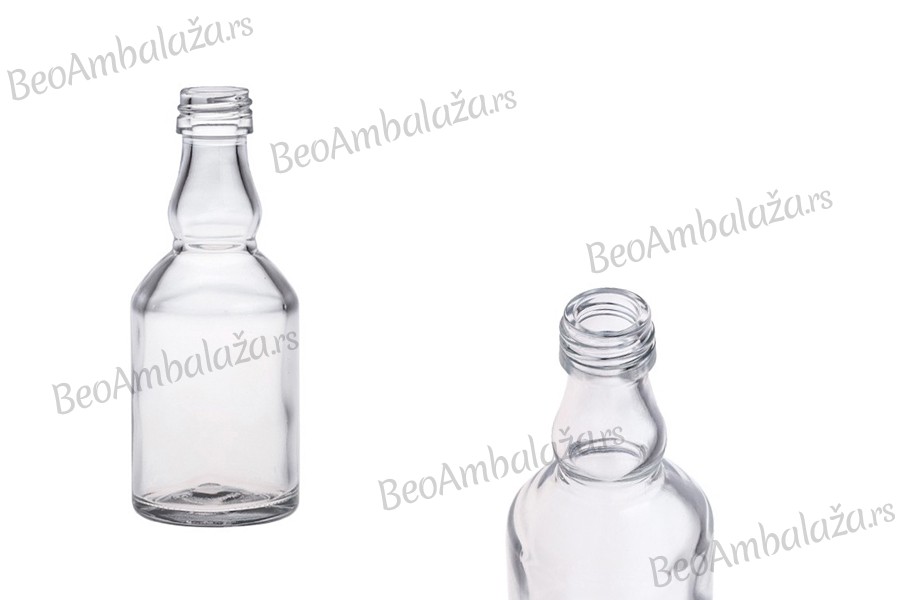 Staklena flašica 50mL (PP18)*