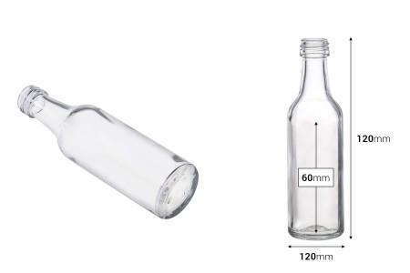 Staklena flašica 50mL Osta (PP 18) *-dimenzije_slike