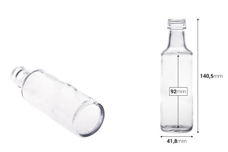 Staklena flaša 100mL Dorica* PP 24-2