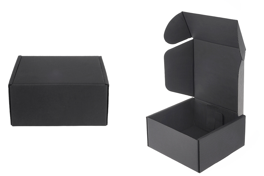 Crna kutija za pakovanje od kraft papira bez prozora 130x120x60 mm - 20 kom Crna kutija za pakovanje od kraft papira bez prozora 130x120x60 mm - 20 kom