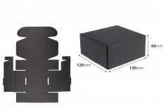 Crna kutija za pakovanje od kraft papira bez prozora 130x120x60 mm - 20 kom