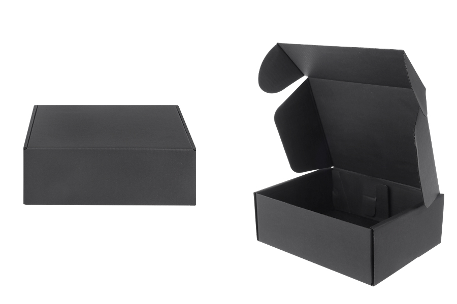 Crna kutija za pakovanje od kraft papira bez prozora 170x130x60 mm - 20 kom Crna kutija za pakovanje od kraft papira bez prozora 170x130x60 mm - 20 kom