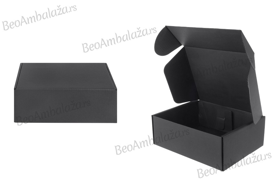 Crna kutija za pakovanje od kraft papira bez prozora 170x130x60 mm - 20 kom
