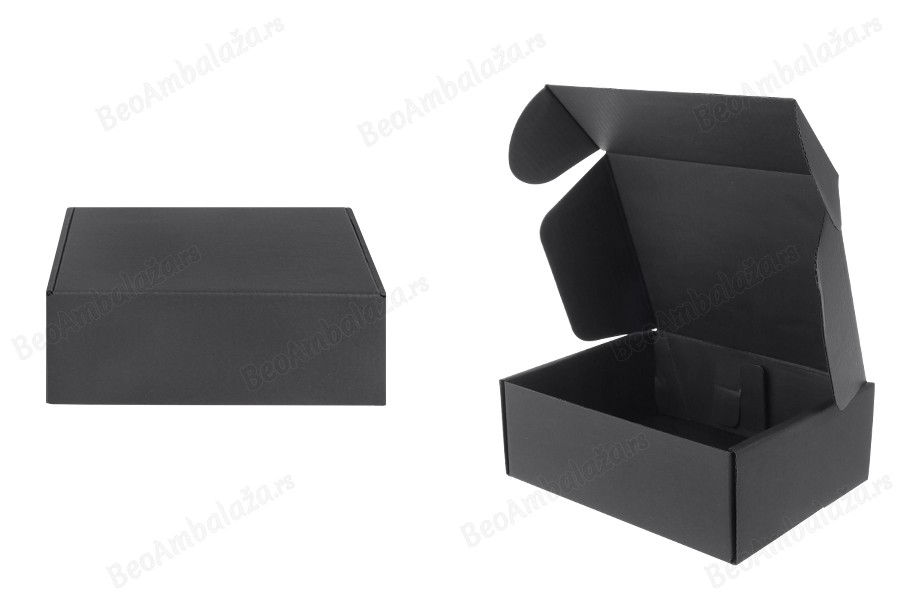 Crna kutija za pakovanje od kraft papira bez prozora 170x130x60 mm - 20 kom-slika_proizvoda