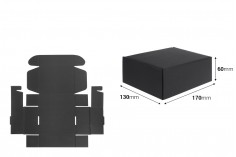 Crna kutija za pakovanje od kraft papira bez prozora 170x130x60 mm - 20 kom