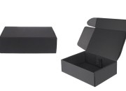 Crna kutija za pakovanje od kraft papira bez prozora 240x180x70 mm - 20 kom Crna kutija za pakovanje od kraft papira bez prozora 240x180x70 mm - 20 kom