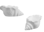 Gipsana dekorativna školjka 110x40 mm za sveću