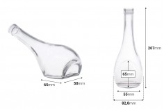 Staklena flaša 250mL sa bočnim postavljanjem