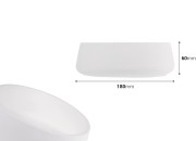 Gipsana dekorativna posuda 180x60 mm
