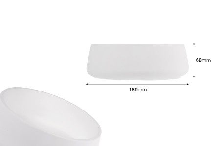 Gipsana dekorativna posuda 180x60 mm-2