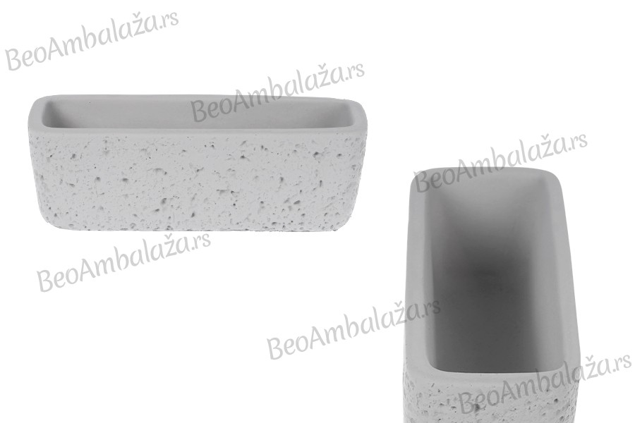 Cementna dekorativna posuda 150x50x50 mm
