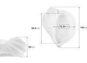 Gipsana dekorativna posuda u obliku školjke 145x50 mm za sveću