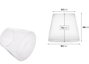 Staklena konusna dekorativna posuda 90x80 mm za sveću Staklena konusna dekorativna posuda 90x80 mm za sveću