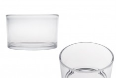 Staklena dekorativna posuda 130x80 mm za sveću