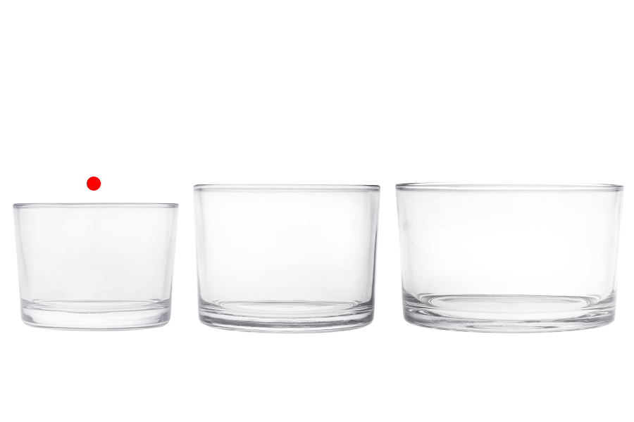 Staklena cilindrična posuda 190 mL (80x60 mm) Staklena cilindrična posuda 190 mL (80x60 mm)