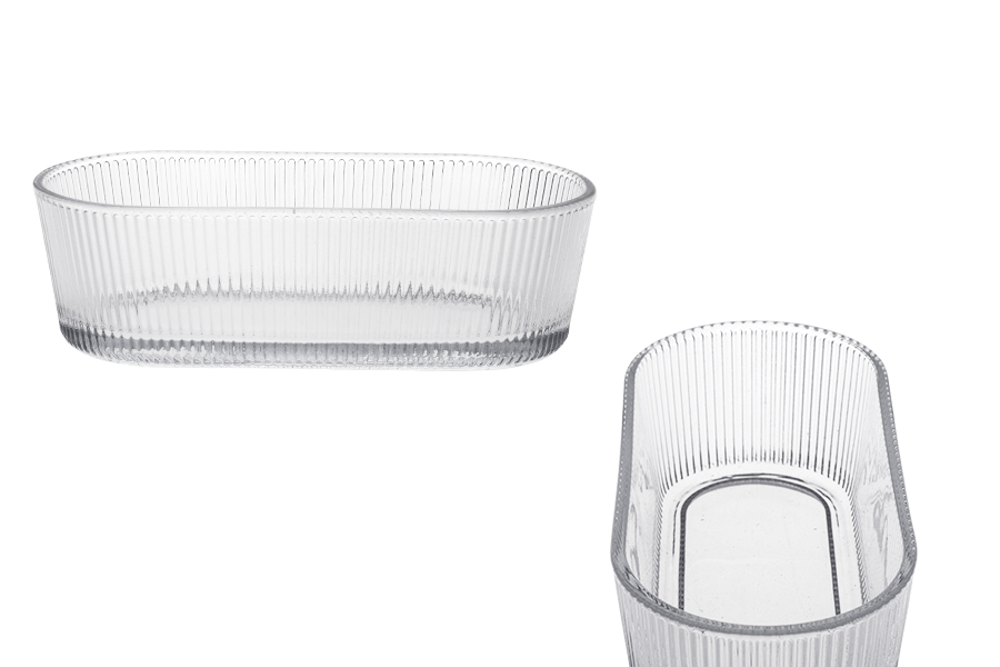Providna ovalna staklena činija 50x167x75 mm Providna ovalna staklena činija 50x167x75 mm