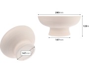 Keramička posuda 280x120 mm za sveće Keramička posuda 280x120 mm za sveće