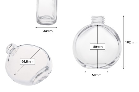 Providna staklena bočica 150mL, pogodna za osveživač prostora-dimenzije_slike
