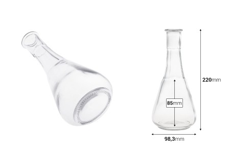 Stakleni čokanj 500mL-dimenzije_slike
