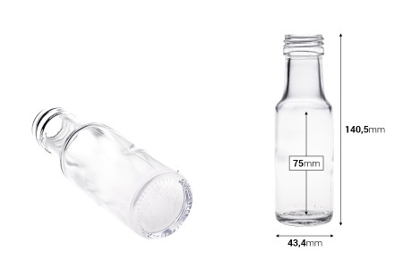 Providna staklena flašica 100 mL Dorica sa grlom PP 31,5 - 62 kom-2