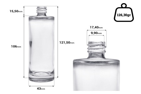 Okrugla bočica 18/415 za parfem 100mL - (minimalna porudžbina 1 kutija)-2