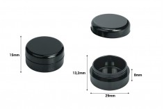 Plastična crna kutijica 3mL - 12 kom
