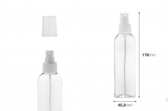 Providna PET flašica 200mL za lagane masne supstance sa sprejom i zatvaračem  - 12 kom