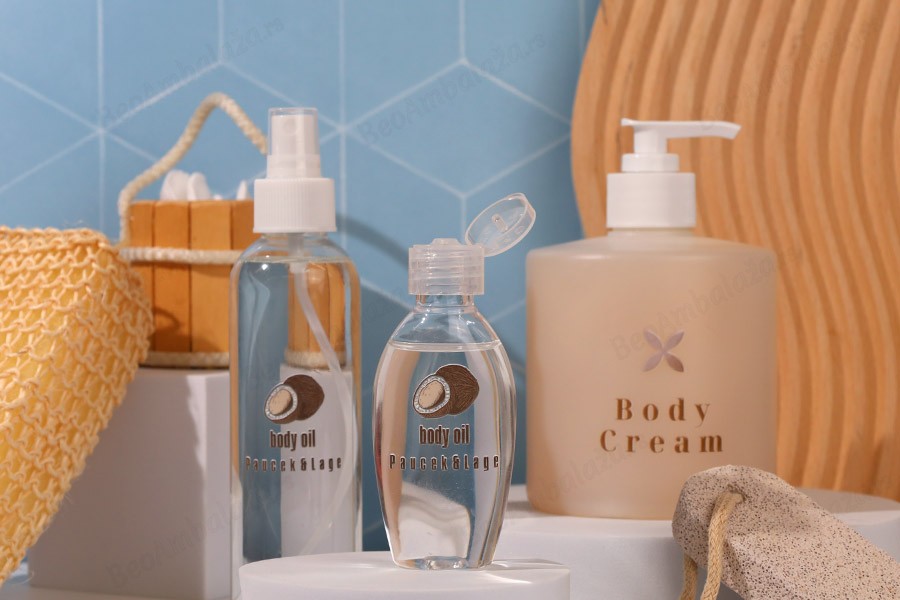 Providna PET flašica 150mL za lagane masne supstance sa sprejom i zatvaračem  - 12 kom-grupa_slika