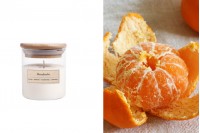Mandarina - Aromatična sveća od sojinog voska sa drvenim fitiljem (110gr)