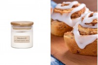 Cinnamon roll - aromatična sveća od sojinog voska sa drvenim fitiljem (110gr)