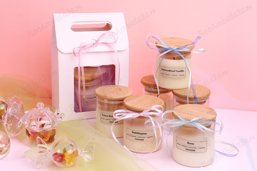 Caramelized Vanilla - Aromatična sveća od sojinog voska sa drvenim fitiljem (110gr)-
