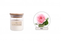 Rose - Aromatična sveća od sojinog voska sa pamučnim fitiljem (110gr)