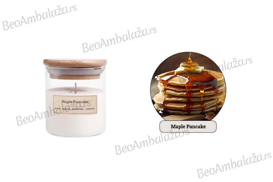 Maple Pancake – Aromatična sveća od sojinog voska sa pamučnim fitiljem (110gr)