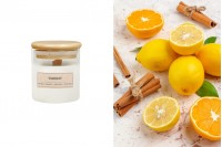 Sunny Elegance - Aromatična sveća od sojinog voska sa drvenim fitiljem (110gr)