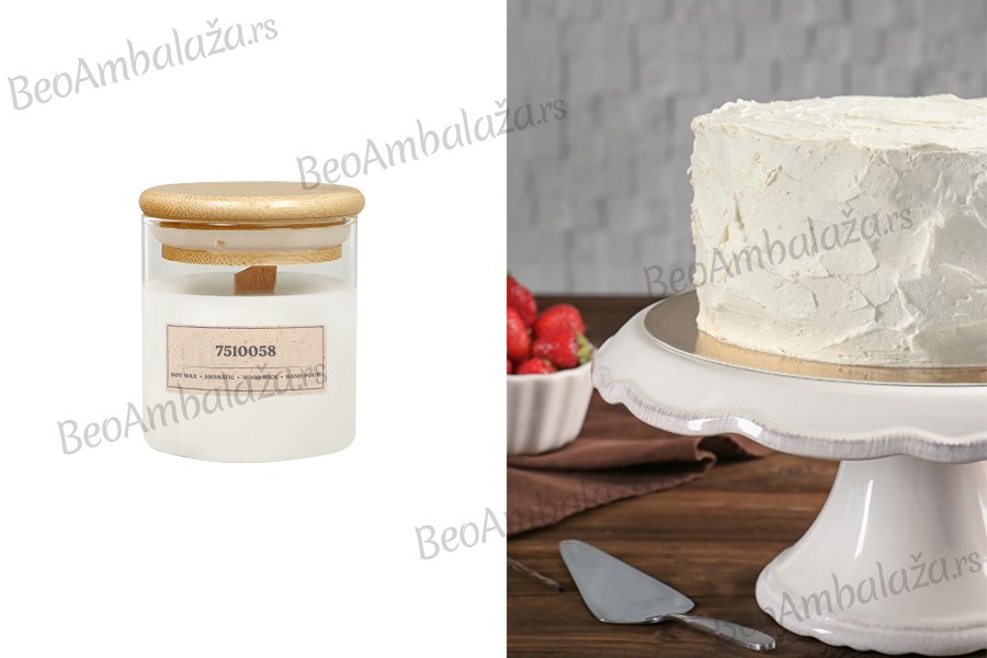 Elle - Aromatična sveća od sojinog voska sa drvenim fitiljem (110gr)