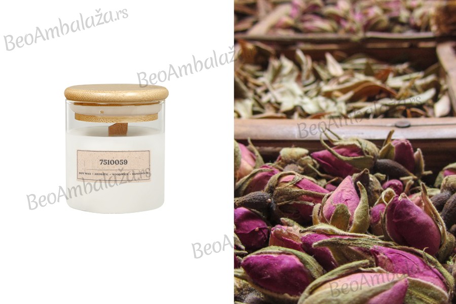 Nocturnal Homme - Aromatična sveća od sojinog voska sa drvenim fitiljem (110gr)