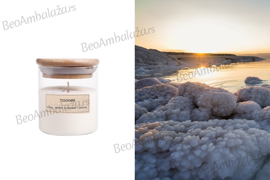 Seaside Sage - Aromatična sveća od sojinog voska sa pamučnim fitiljem (110gr)