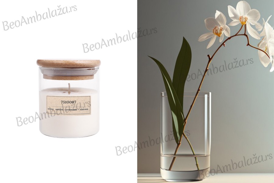 Elusive Orchidea - Aromatična sveća od sojinog voska sa pamučnim fitiljem (110gr)