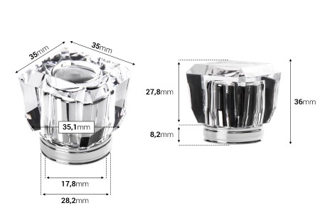 Set - sprej 15/400 i akrilni zatvarač u zlatnoj ili srebrnoj boji - 6 kom-dimenzije_slike