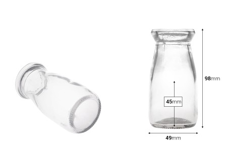 Staklena flašica 95mL sa zatvaračem, 86/19-2