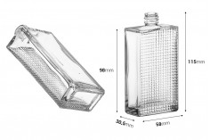 Četvrtasta bočica za parfeme 100mL sa reljefom (18/415)